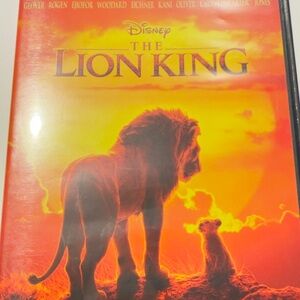 Disney The Lion King DVD with Orange and Yellow Cover